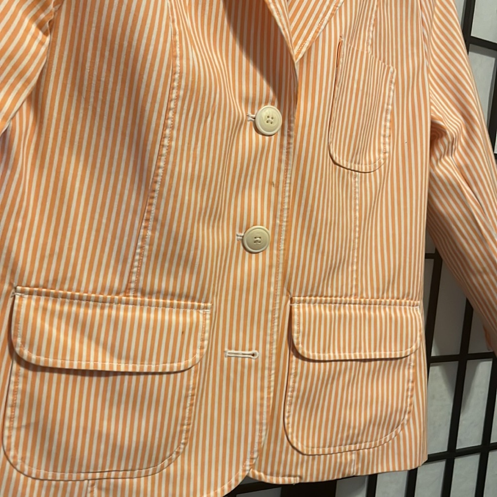Orange PinStripe Blazer by Old Navy - Picture 3 of 5